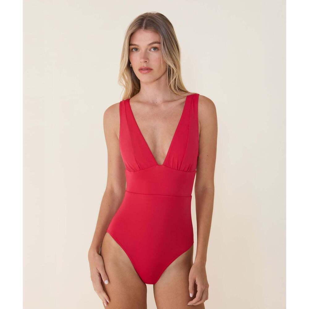 Andie The Mykonos One Piece NWT - Cherry Red - Classic Size M